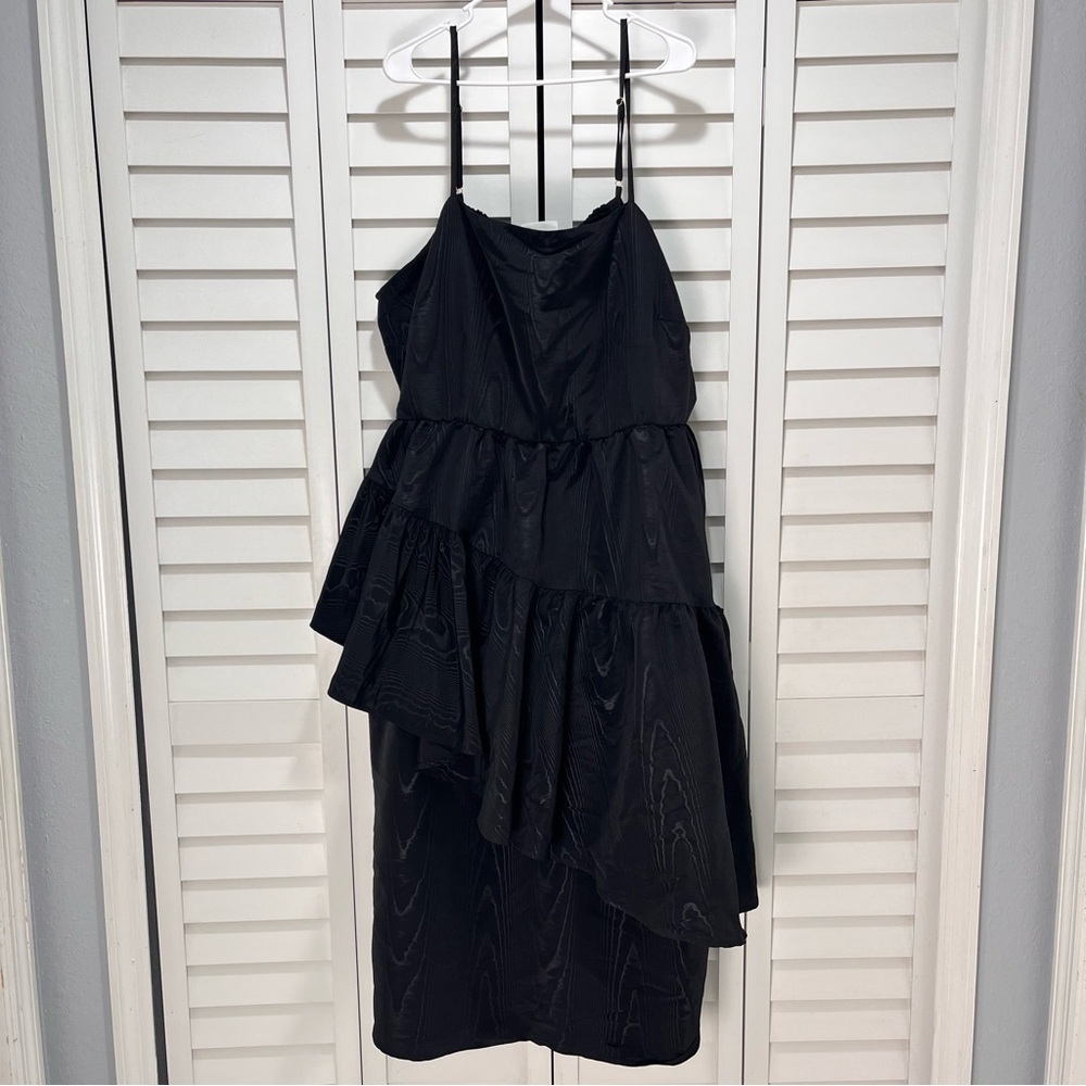 Kate Spade x Target party dress black thin strap asymmetrical dress 3X gala